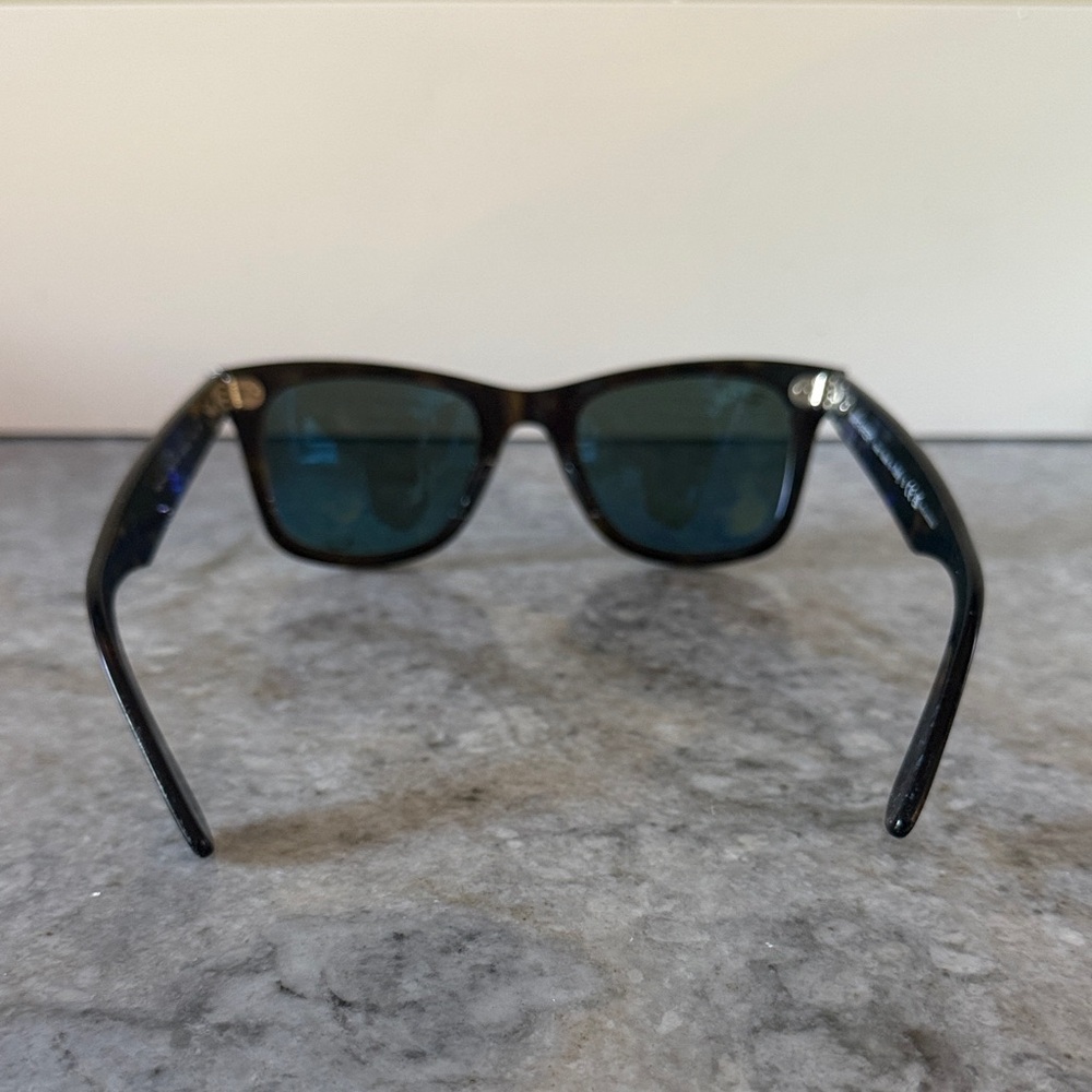 Ray-Ban Tortoiseshell Frame Sunglasses with Dark Green Lenses - Polarized - Picture 3 of 8